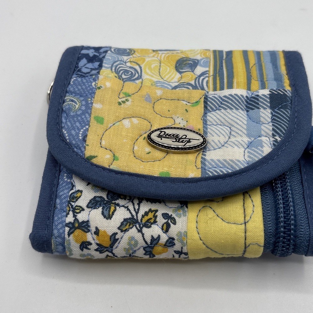 Donna Sharp Quilted Patchwork Foldable Wallet, Ye… - image 2